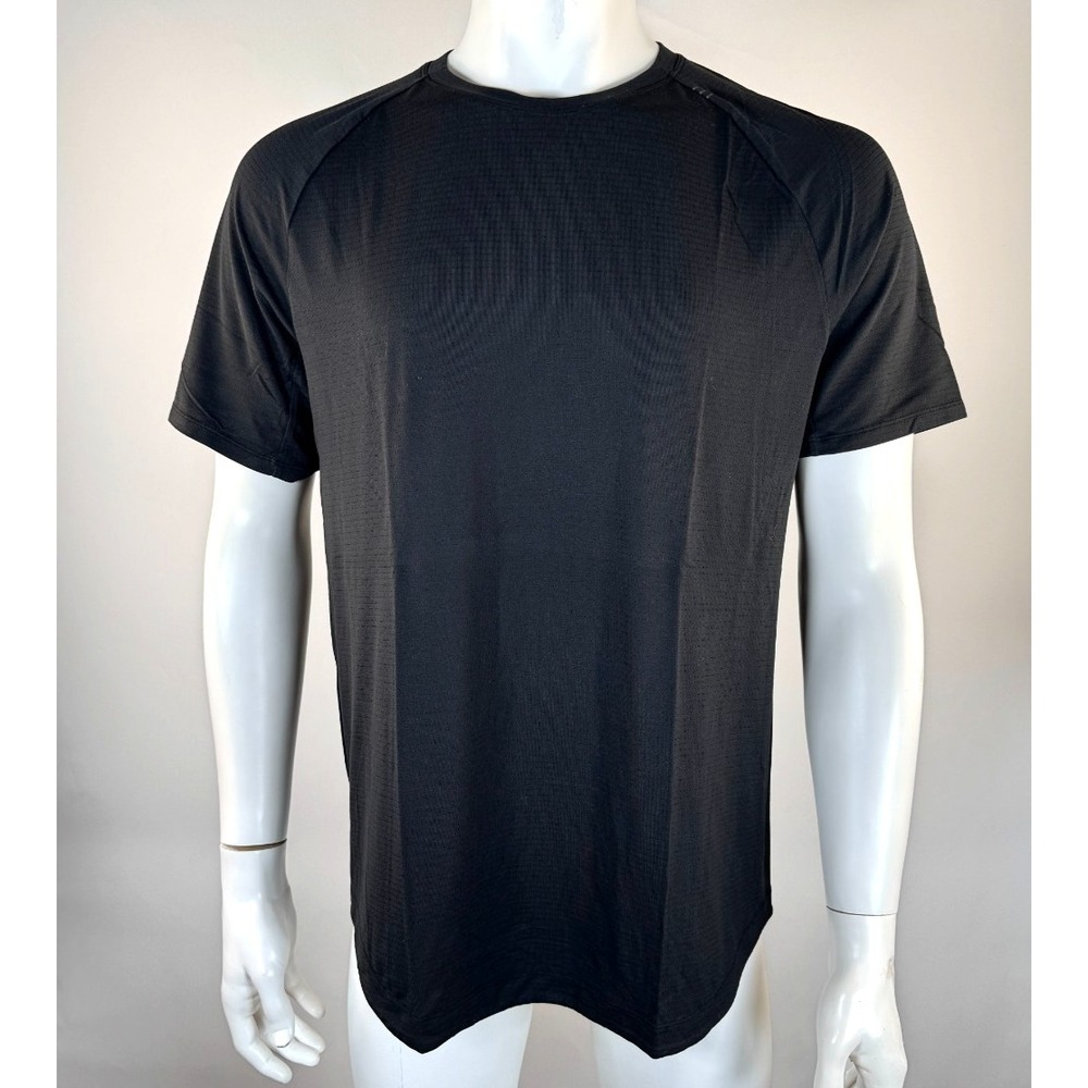 Lululemon Metal Vent Tech Short-Sleeve Shirt Mens XL? EUC Stretch CrewNeck Black